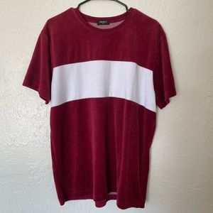 Forever 21 Men’s Maroon Suede Tshirt